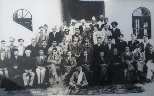Grey Mackenzie’s staff photo – Early 1940’s. (Moh’d Taher Al Sharif – third from left, front row)